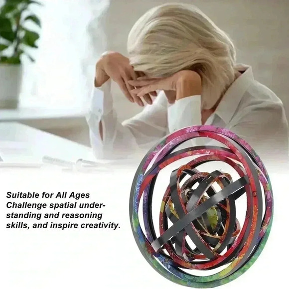 3D Rotation Fidget Flip Puzzle Toys Rotate Puzzles Sensory Toys - Picture 4 of 6
